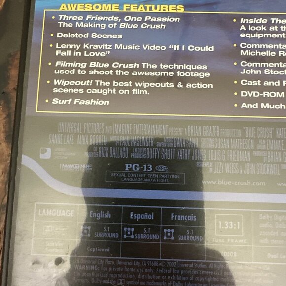 Blue Crush DVD Tested working rated pg-13 surfing beachy - Picture 4 of 6